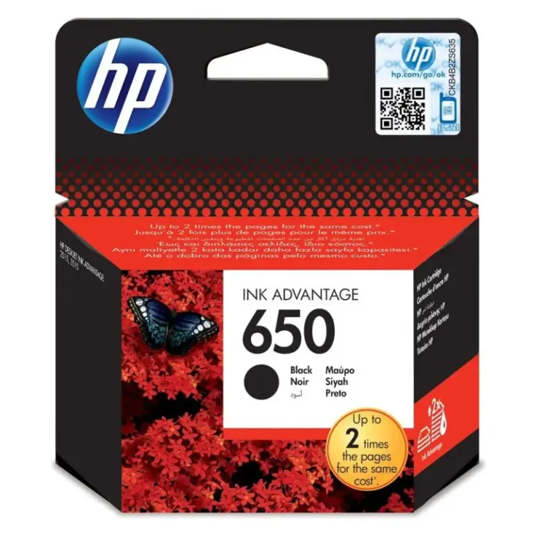 Γνήσιο μελάνι HP 650 CZ101A Black