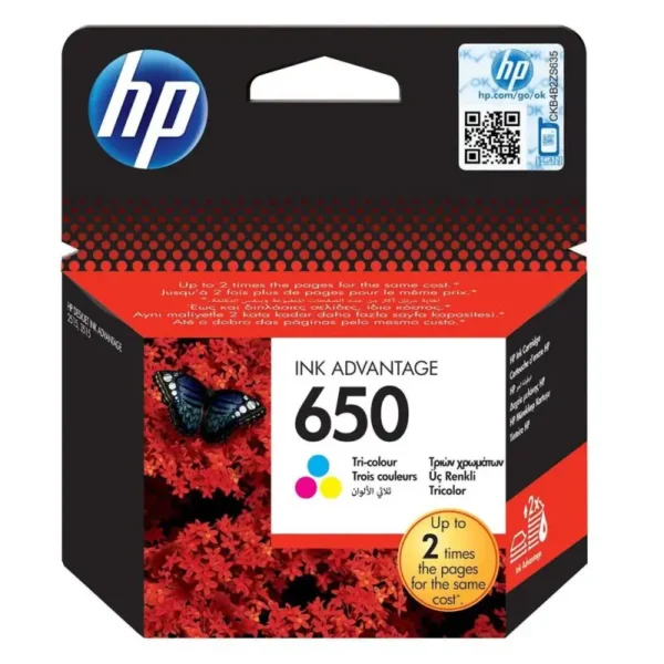 Γνήσιο μελάνι HP 650 Color