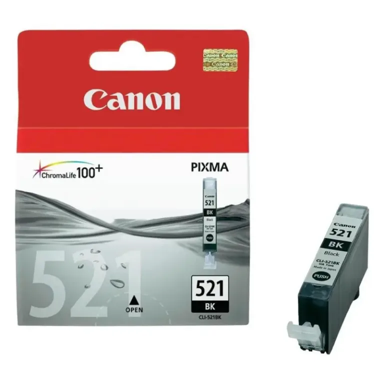 Γνήσιο μελάνι Canon CLI-521 Black