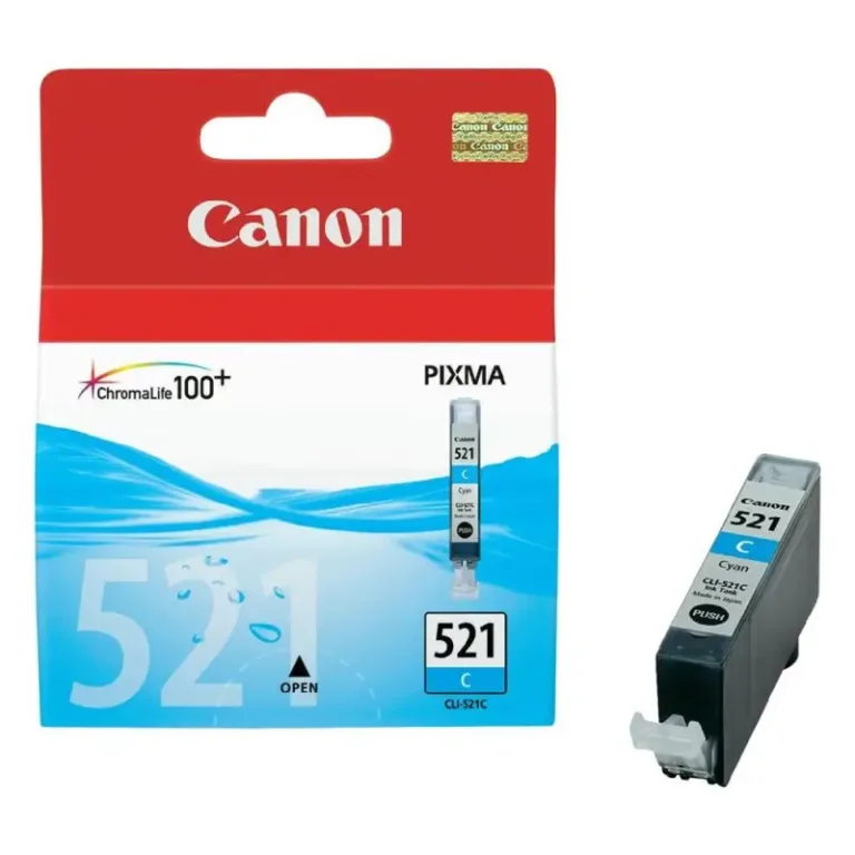 Γνήσιο μελάνι Canon CLI-521 Cyan