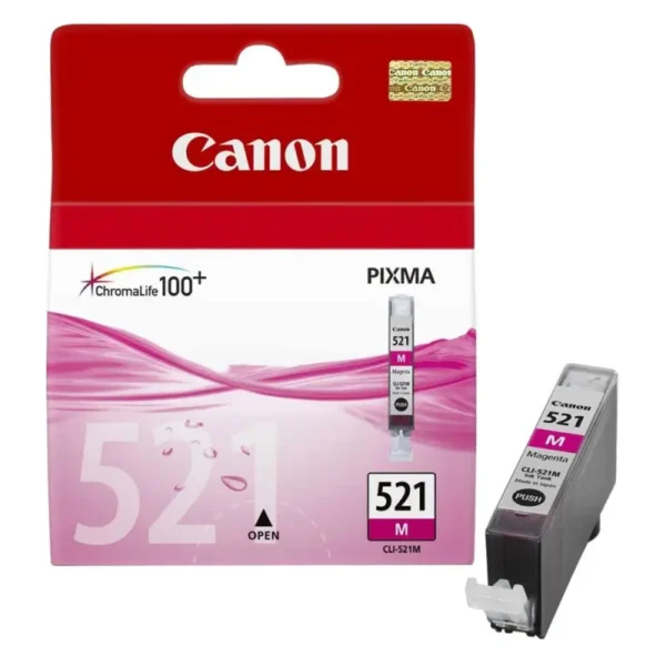 Γνήσιο μελάνι Canon CLI-521 Magenta