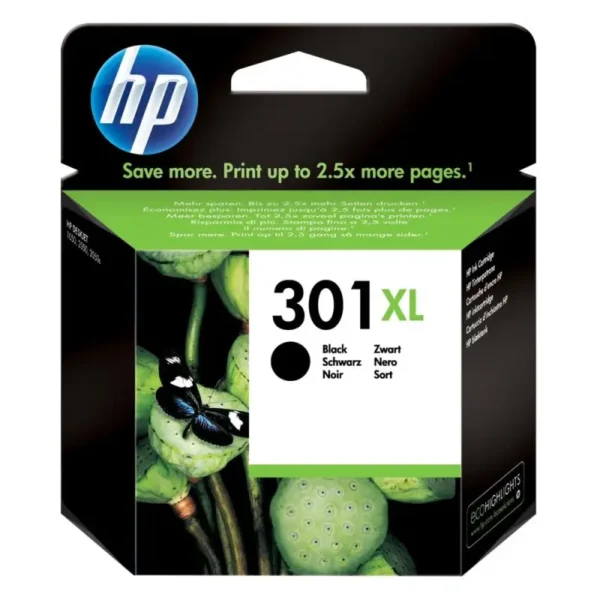 Γνήσιο μελάνι HP 301XL Black
