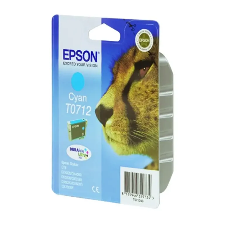 Γνήσιο μελάνι Epson T0712 Cyan