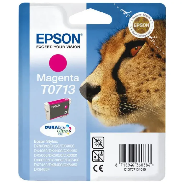 Γνήσιο μελάνι Epson T0713 Magenta