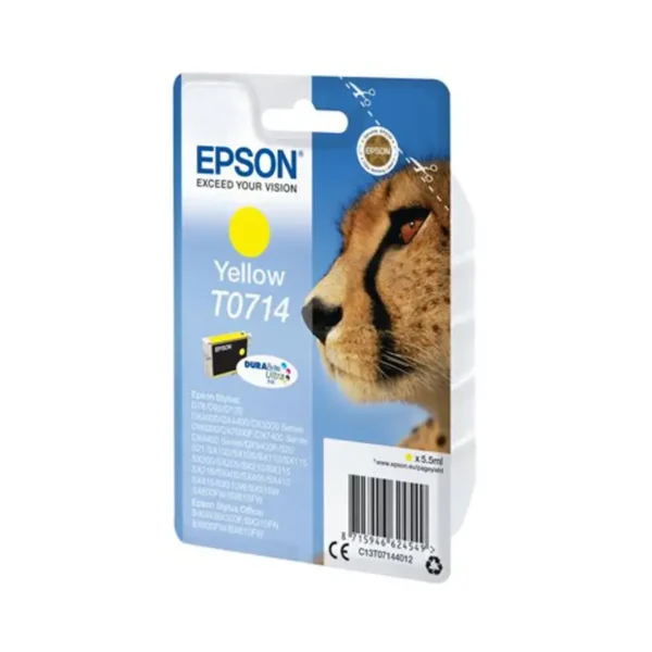 Γνήσιο μελάνι Epson T0714 Yellow