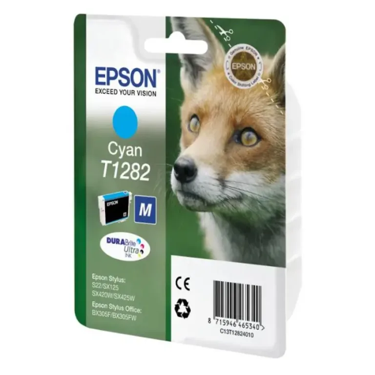 Γνήσιο μελάνι Epson T1282 Cyan