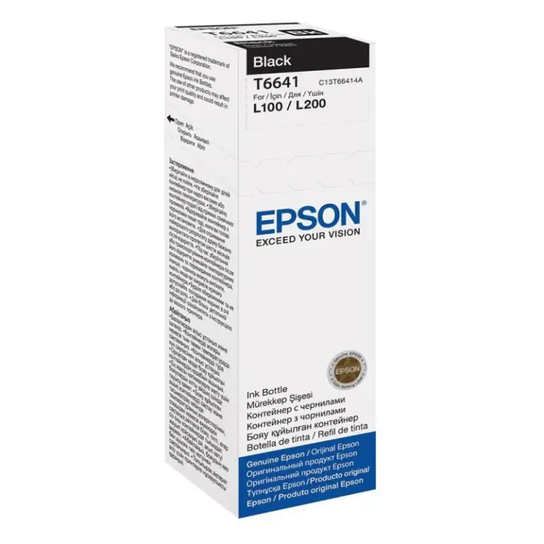 Γνήσιο μελάνι Epson T6641 Black