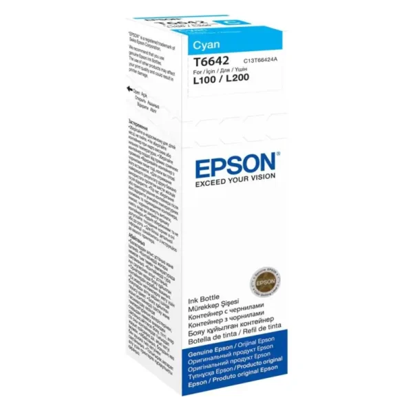 Γνήσιο μελάνι Epson T6642 Cyan
