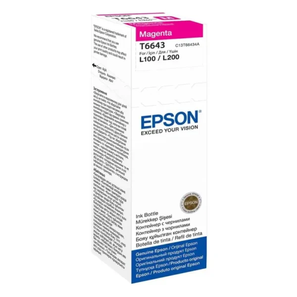 Γνήσιο μελάνι Epson T6643 Magenta