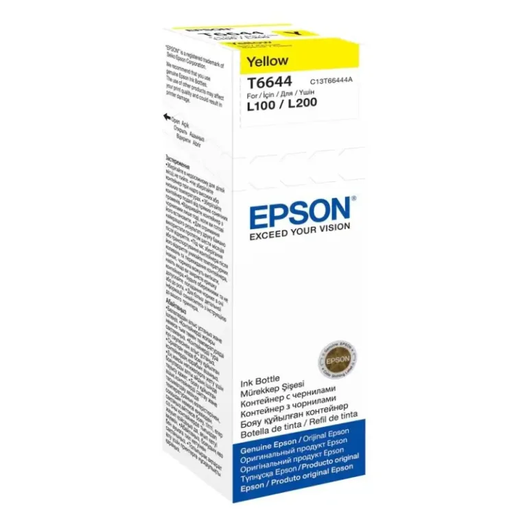 Γνήσιο μελάνι Epson T6644 Yellow