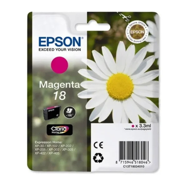 Γνήσιο μελάνι EPSON T181340 T1813 18XL