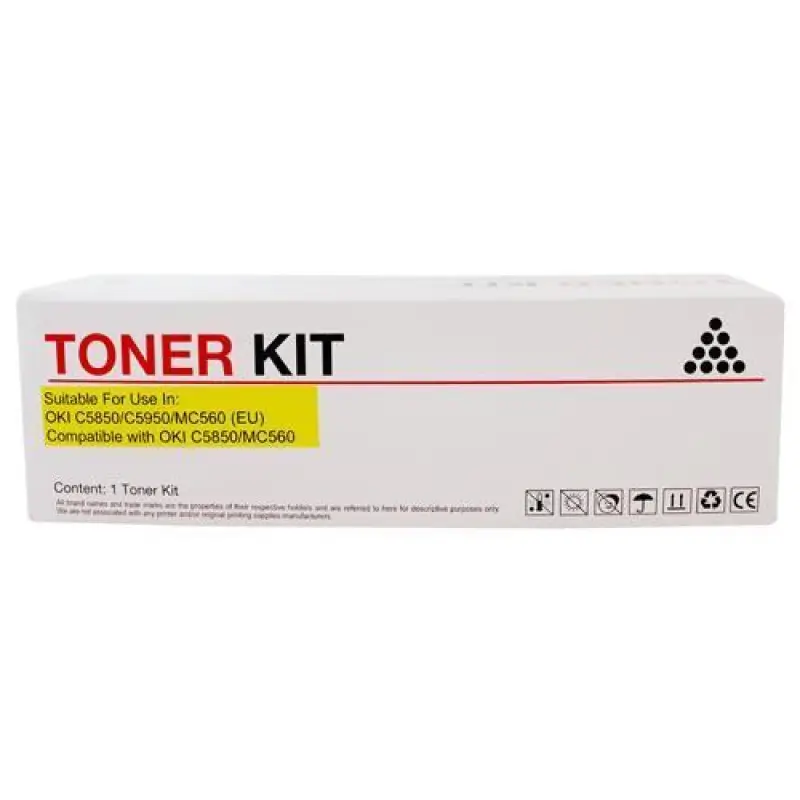 Συμβατό toner Oki C5850 Yellow