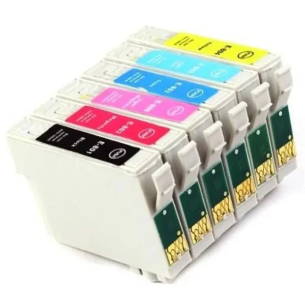 Συμβατά μελάνια Epson T0801 Τ0806 Pack
