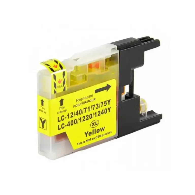 Συμβατό μελάνι Brother LC12 LC1280 Yellow