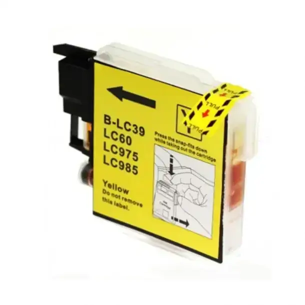 Συμβατό μελάνι Brother LC39 LC985 YELLOW