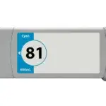 Συμβατό μελάνι HP 81 C4931A CYAN