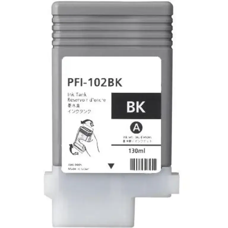 Συμβατό μελάνι Canon PFI-102BK Black