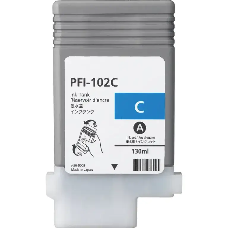 Συμβατό μελάνι Canon PFI-102c Cyan