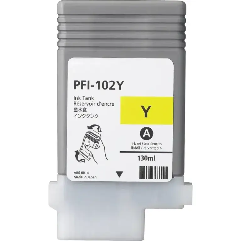 Συμβατό μελάνι Canon PFI-102Y Yellow