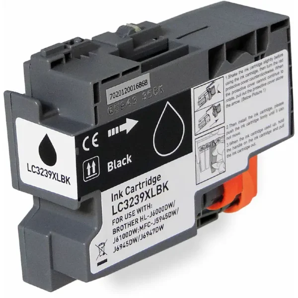 Συμβατό μελάνι Brother LC3239xl Black