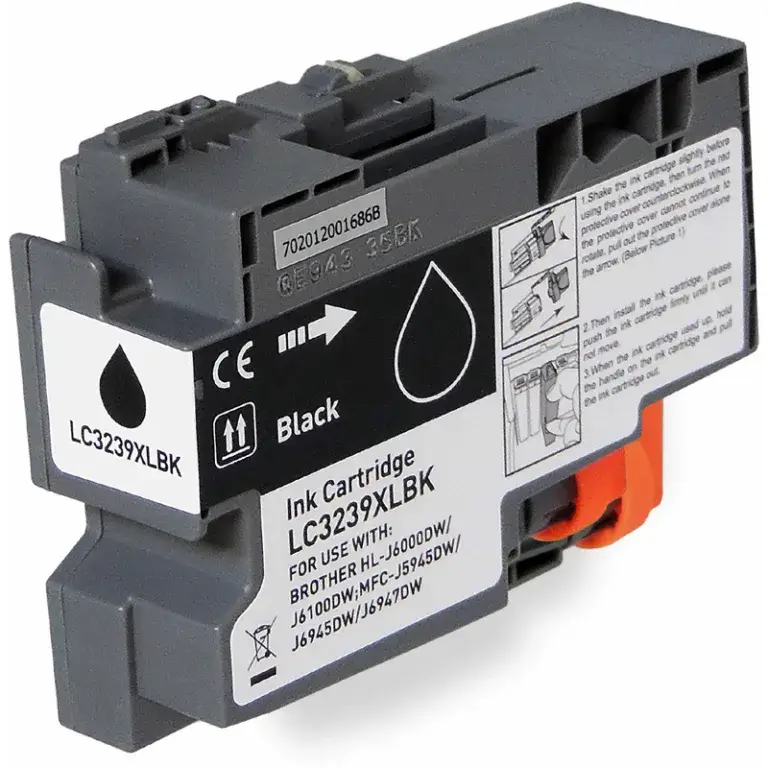 Συμβατό μελάνι Brother LC3239xl Black