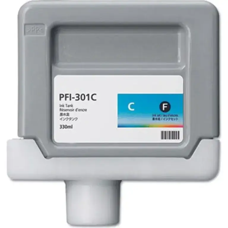Συμβατό μελάνι Canon PFI-301 Cyan