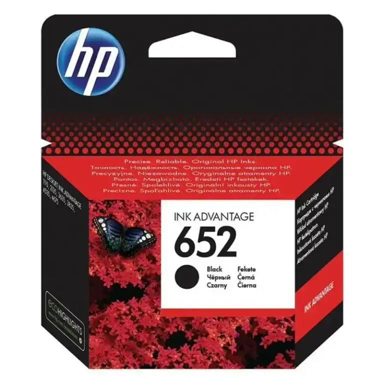 Γνήσιο μελάνι HP 652 black F6V25AE