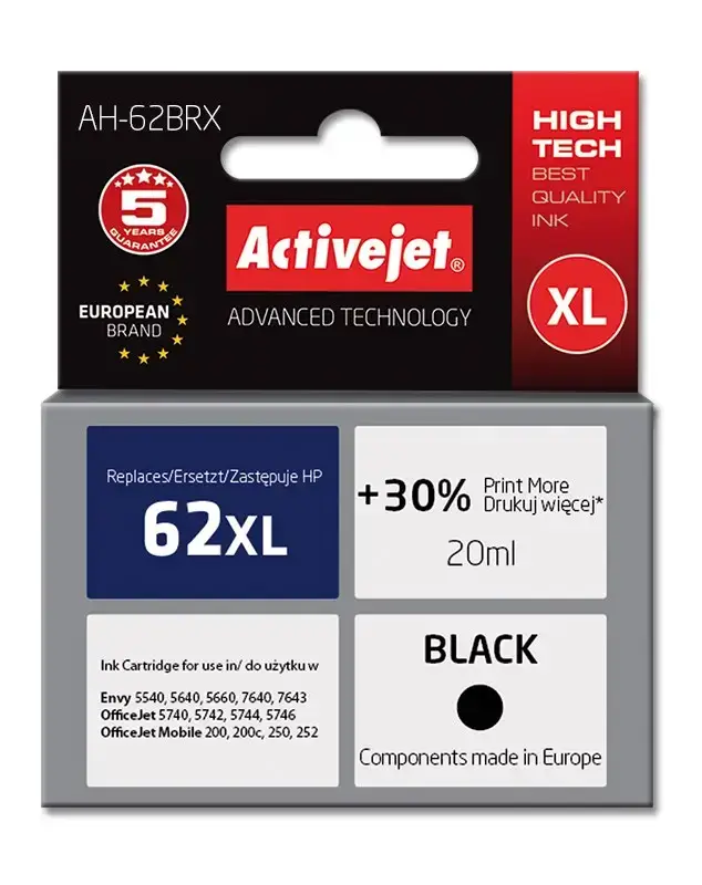 Συμβατό μελάνι HP 62XL C2P05AE black