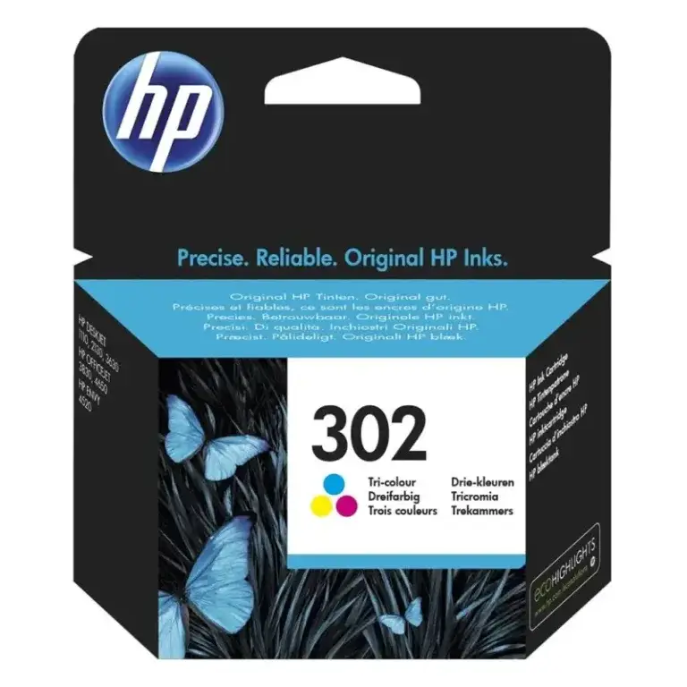 Γνήσιο μελάνι Hp 302 Tricolour