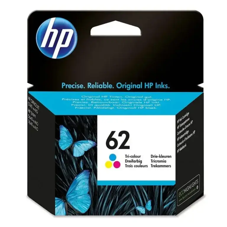Γνήσιο μελάνι HP 62 Tri-color