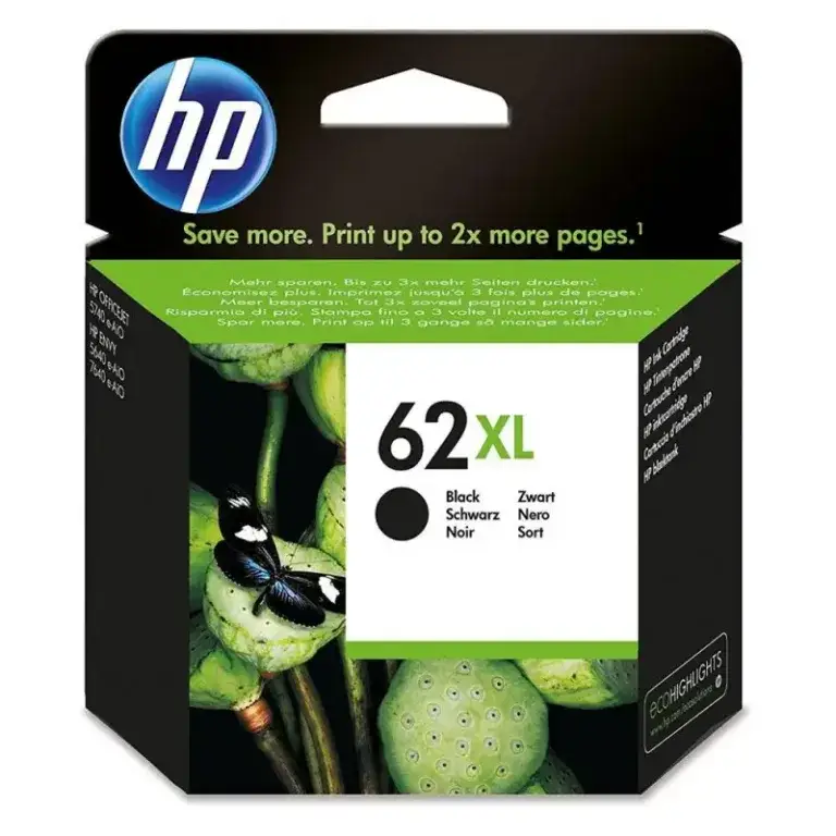 Γνήσιο μελάνι HP 62XL BLACK
