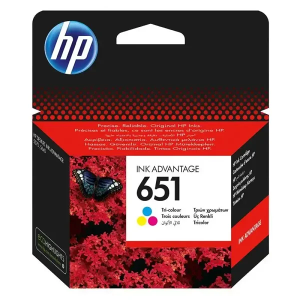 Γνήσιο μελάνι HP 651 TRI-COLOR
