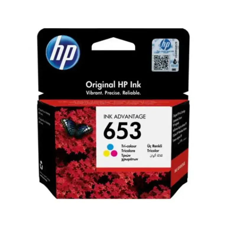 Γνήσιο μελάνι HP 653 Tri-color