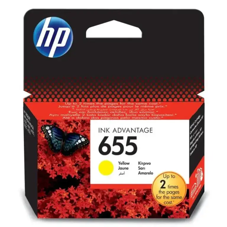 Γνήσιο μελάνι HP 655 CZ112AE YELLOW