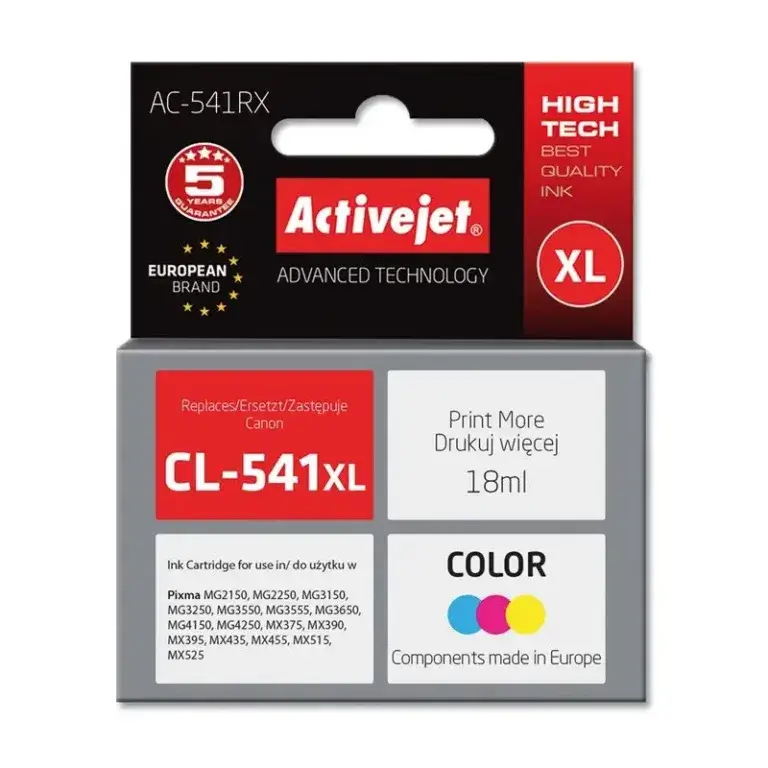 Συμβατό μελάνι Canon Cl-541xl Color