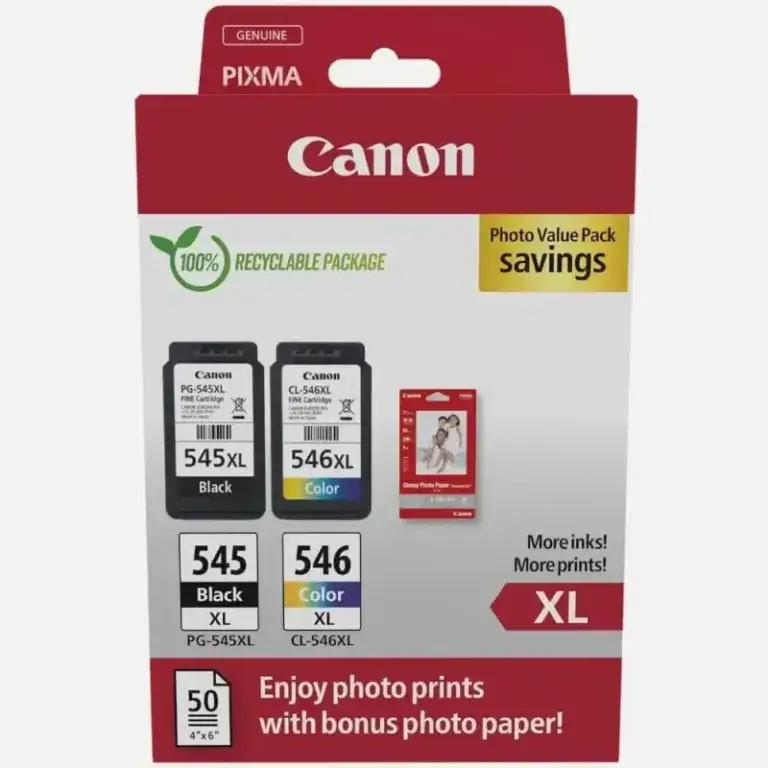 Γνήσια μελάνια Canon PG545XL CL546XL