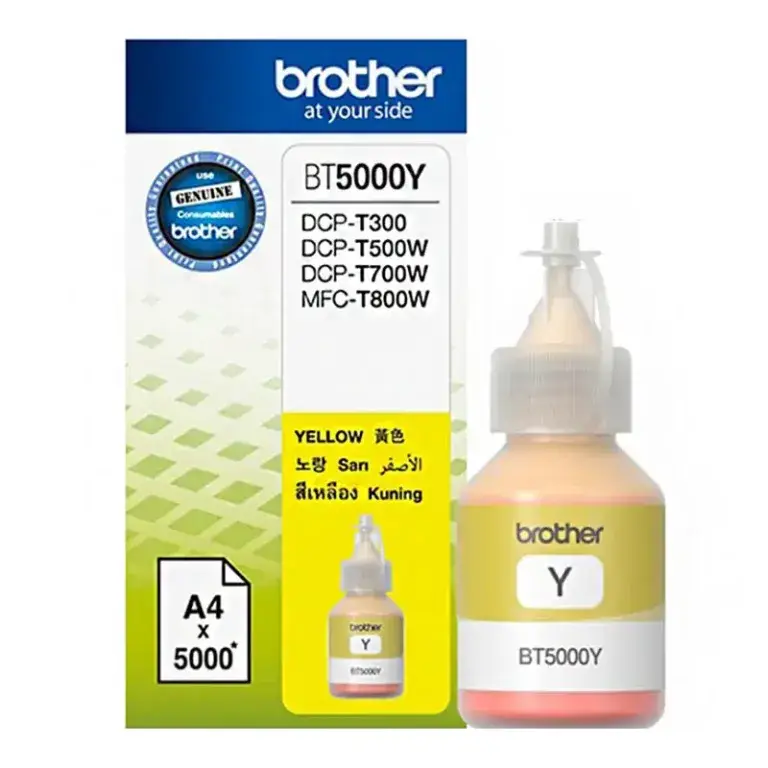 Γνήσιο μελάνι Brother BT5000Y Yellow