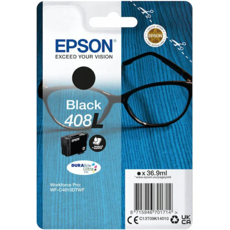 Γνήσιο μελάνι Epson 408L C13T09K14010 Black