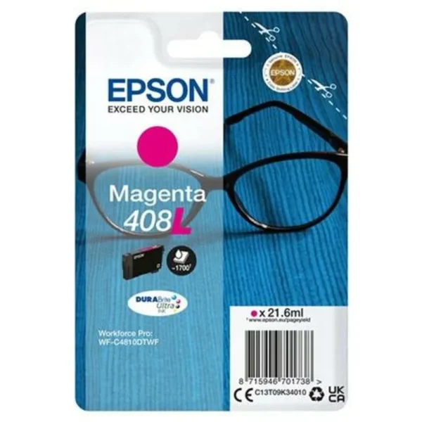 Γνήσιο μελάνι Epson 408L C13T09K34010 Magenta