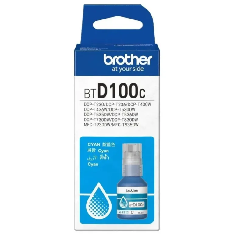 Γνήσιο μελάνι Brother BTD100C Cyan