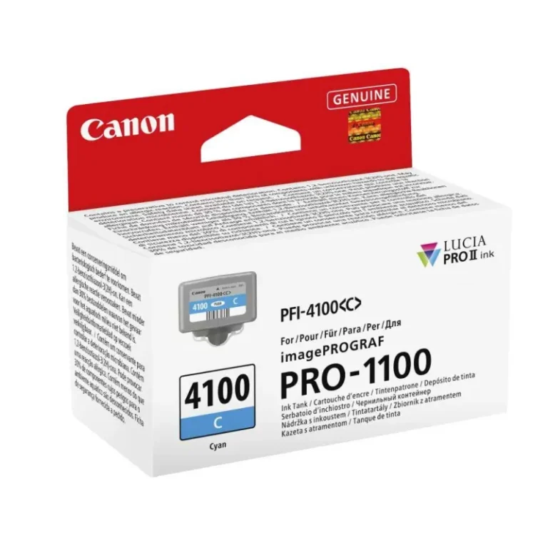 Γνήσιο μελάνι Canon PFI4100C Cyan (6778C001)