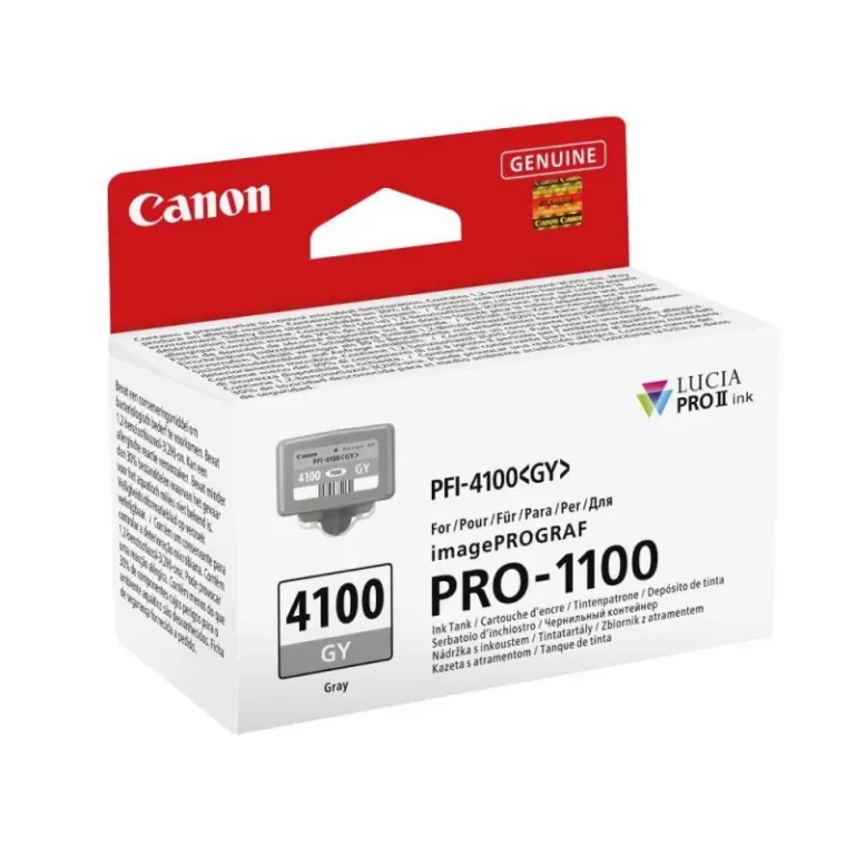 Γνήσιο μελάνι Canon PFI4100GY Grey (6783C001)