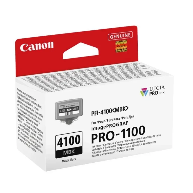 Γνήσιο μελάνι Canon PFI4100MBK Matte Black (6776C001)
