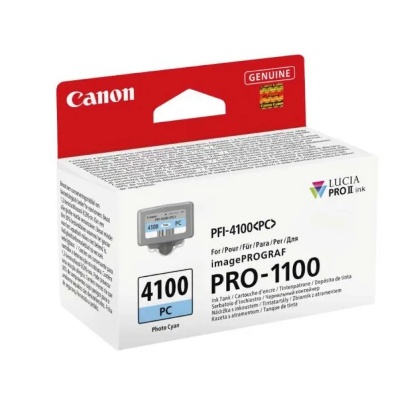 Γνήσιο μελάνι Canon PFI4100PC Photo Cyan (6781C001)