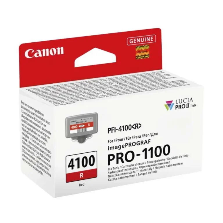 Γνήσιο μελάνι Canon PFI4100R Red (6785C001)