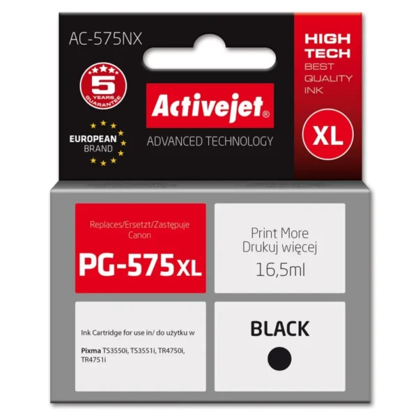 Συμβατό μελάνι Canon PG-575XL Black